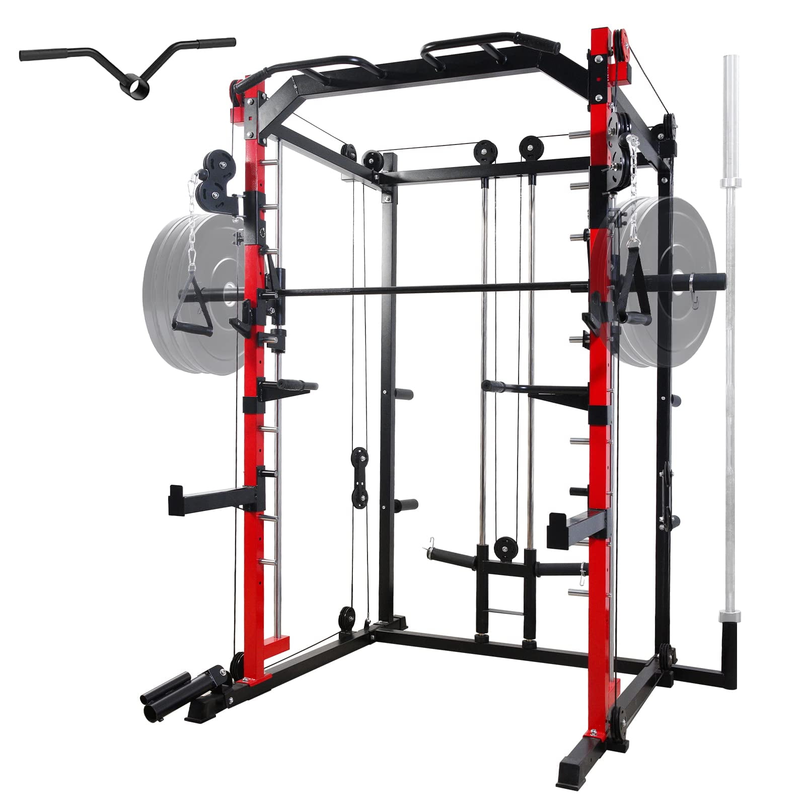 Buy ELEVTAB Smith Machine Home Gym, 1600 lbs Commercial Weight Cage