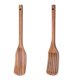 thumbnail image 1 of Juego de utensilios de cocina de madera - Utensilios de madera de bambú antiadherentes de 2 piezas para cocinar - Fácil de limpiar y reutilizable, 1 of 5