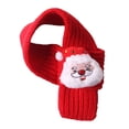 thumbnail image 2 of Christmas Pet Knitted Scarf, Red Festive Holiday Pet Neckwear, Soft Xâmas Accessory for Cats Small Dogs Holiday Party Photo Props, 2 of 5