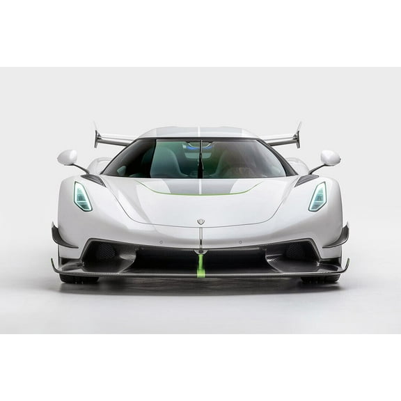 Koenigsegg Jesko Prototype Sports Car Luxury Car Wall Poster - 12x18 Inch Laminated Poster - Stunning Detail and Bold Colors