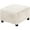 Beige, variant on Stretch Square Ottoman Cover,Ottoman Cover Square,Velvet Ottoman Cover,Slipcover For Ottoman,Large Square Ottoman Cover,Knitted Jacquard Washable Slipcover With Elastic Bottom(69-81cm)