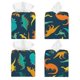 thumbnail image 2 of Balery Colorful Dinosaur Porta Pañuelos de Cuero con Estampado – Funda Moderna Cuadrada para Caja de Pañuelos, Dispensador 5x5x5'', 2 of 7