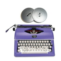 Royal Classic Retro Manual Typewriter (Purple) with Extra Ribbons