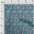 thumbnail image 2 of oneOone Cotton Jersey Turquoise Blue Fabric Sports Diy Clothing Quilting Fabric Print Fabric By Yard 58 Inch Wide, 2 of 5