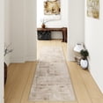 thumbnail image 4 of AIR-2x8 Washable Runner Rug Beige Abstract Non Slip Area Rug for Kitchen Hallway Low Pile Soft Thin Modern Throw Rug Simple Indoor Long Carpet Entrance Dining Room Bathroom Laundry Bedroom, 4 of 4