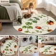 thumbnail image 5 of Round Rugs 3.3Ft, Ladybugs Eucalyptus Round Area Rug Washable Indoor Throw Carpet, Spring Botanical Leaves Green Soft Non Slip Circle Rug for Laundry Room Patio Home Decor Aesthetic, 5 of 8