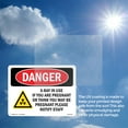 thumbnail image 6 of X-Ray In Use If You Are Pregnant OSHA Danger Aluminum Sign 10 Inch x 7 Inch - 5 Pack, 6 of 8