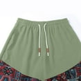thumbnail image 4 of Men's Vintage Sweat Shorts Drawstring Elastic Waist Wide Leg Shorts Casual Track Shorts, 4 of 6