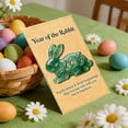 thumbnail image 4 of Japceit 2026 Easter Bunny Pocket Card, Small Greeting Card with Rabbit Design for Gift and Note, Festive Pocket Sized Card for Holiday, Celebration, Party Favor, and Spring, 4 of 6