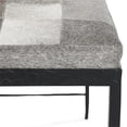 thumbnail image 4 of Pemberly Row Transitional Leather Hide Ottoman Bench in Gray, 4 of 7