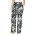 thumbnail image 3 of Naloa Hawaiian Style Print Women’s Ultra-Soft Comfy Pajama Lounge Pants with Pockets & Drawstring, 3 of 8