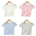 thumbnail image 6 of KYAIGUO Baby Kids Short Sleeve T-Shirts for Boys Girls 1-14T Crew Neck Organic Cotton Shirt Toddler Solid Color Tees Shirts, 6 of 10