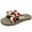 Watermelon Red, variant on VerPetridure Slippers for Women Flat Summer Flowers Open Toe Slippers Hemp Rope Comfy Sandals Casual Comfortable Beach Sandals