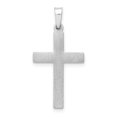thumbnail image 5 of Auriga Fine Jewelry 14K White Gold Brushed and Polished Hollow Latin Cross Pendant for Women (L-27.5mm, W-14mm), 5 of 6