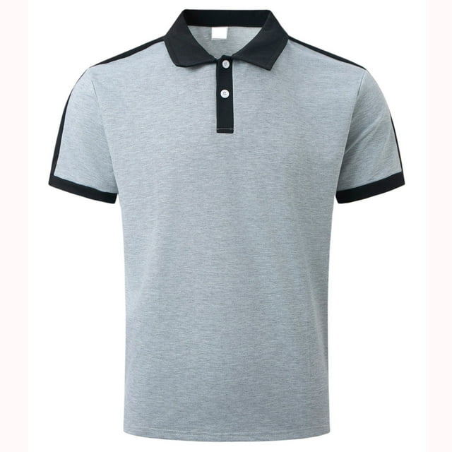 YanHoo Men's Golf Polo Shirts Big and Tall Short Sleeve Summer Collared T-Shirts