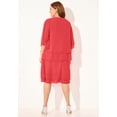 thumbnail image 4 of Catherines Women's Plus Size Georgette Double Layer Jacket Dress, 4 of 4