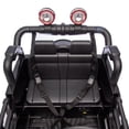 thumbnail image 3 of 24V - 2 Seater Ride on Toys for Toddlers with Remote, 80W 2WD, Rear suspension, Trunk storage, Portable pull rod, Searchlight, Bluetooth, USB, 3-8 Kids Electric Car, Black, 3 of 7