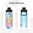 thumbnail image 3 of Lsque Bluey Pattern Water Bottle,18oz Sports Insulated Kettle for Cycling Gym Basketball Outdoor, Suitable as a Present, 3 of 8