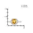 thumbnail image 4 of 1.11 Carat Citrine Gemstone and Accent White Diamond Ring, 4 of 4