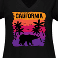 thumbnail image 4 of Inktastic California Sunset Vacation Beach Women's Plus Size V-Neck T-Shirt, 4 of 5
