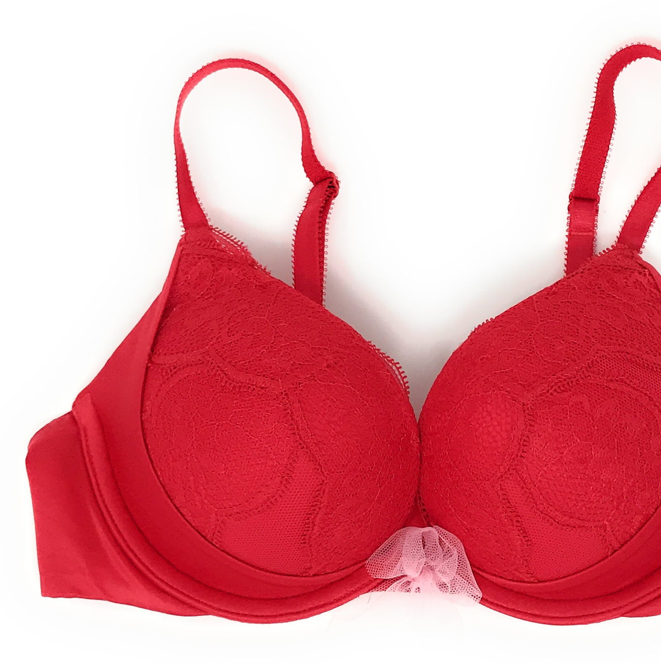 VICTORIA SECRET BRA Bombshell Plunge 38DD Push-Up Red Lace Adds 2 Cups  Strappy $44.99 - PicClick