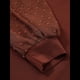 thumbnail image 3 of Vestido Corto Fruncido con Escote en V para Mujer Color Caramelo Talla S, 3 of 10