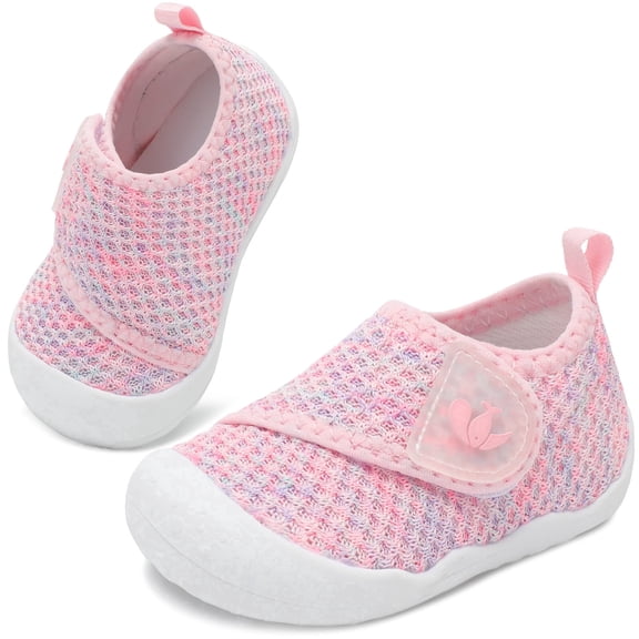JOINFREE Baby First Walking Shoes for Boys Girls Infant Wide Barefoot Crib Shoe Lightweight