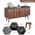 thumbnail image 3 of Tribesigns Buffet Cabinet with Storage, Kitchen Sideboard Buffet Table 55" Coffee Bar Cabinet with Doors for Dining Room Living Room Entryway, 3 of 5