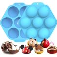 thumbnail image 1 of Moldes para hornear MACHAO para hacer bombas de chocolate caliente azul paquete de 2, 1 of 5