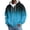 AD04-Light Blue, variant on Waffle Knit Hoodies For Men Full Zip Hooded Cardigan With Pocket Lightweight Loose Fit Gradient Coats Athletic Jackets Green L