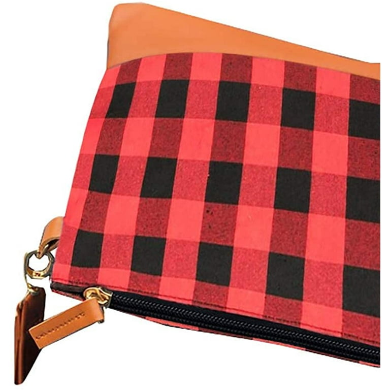 Plaid clutch purse hotsell