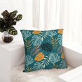 thumbnail image 6 of Pofeuu Tropical Leaves Print Double-sided plush pillowcase Square Throw Pillow Covers Pillows Cover for Living Room Bedroom Sofa Couch Cushion Cover（No pillow core）-12"x12", 6 of 7