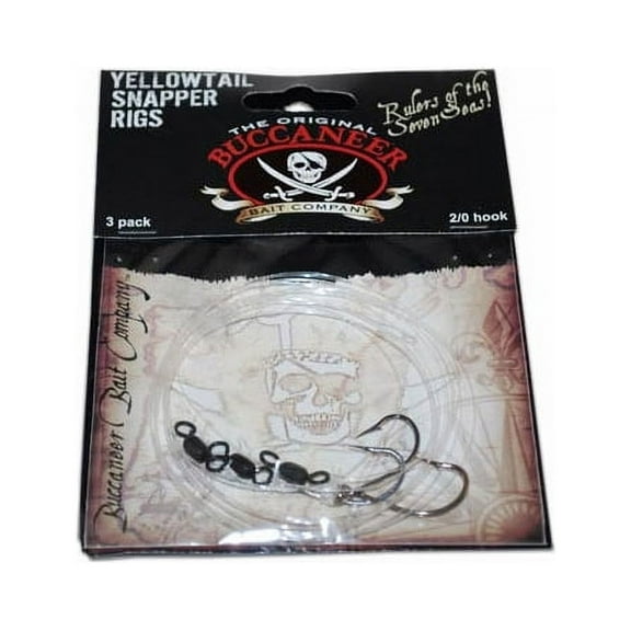 Buccaneer Yellowtail Rig - 2/0 Hook 3 Pk