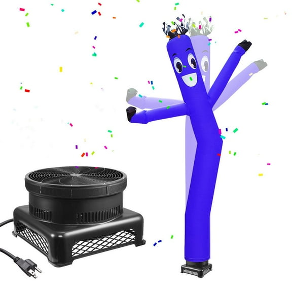 PWTOOL 750W Air Dancers Inflatable Tube Man Set - 20ft Tall Wacky Waving Inflatable Dancing Tube Guy with 12-Inch Diameter Blower for Business Promotion