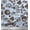 Light Steel Blue, variant on Soimoi Rayon Crepe Fabric Cupcake,Donut & Cookies Food Fabric Prints by Yard 46 Inch Wide