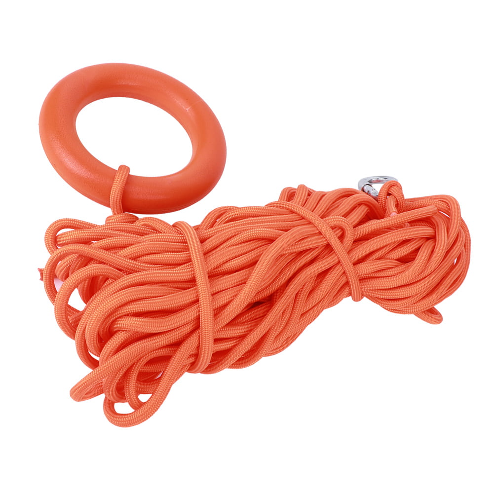 Qiilu Diameter 30m Non‑Reflective with Pull‑Ring PVC Durable Life‑Saving Rope Climbing Hiking for Outdoor Sport Safety Rope 