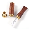 thumbnail image 3 of Paquete de 2 filtros de tabaco de alquitrán para cigarrillos de madera limpia y reutilizable para cigarrillos de tamaño estándar de 8mm, 3 of 5