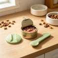 thumbnail image 4 of Reusable Silicone Pet Food Can Lids with Opening Spoon, Cat Dog Wet Food Cover Set with Foolproof Lid, Refrigerator Freshness for Canned Storage, 1.38" x 3.54" x 5.12", KTFgvq, 4 of 6