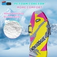thumbnail image 3 of Wham-O Snowboogie 40" Air Thunder, Single Rider Snow Sled with Side Handles for 6+ Kids - Yellow Pink - 2 Pack, 3 of 7