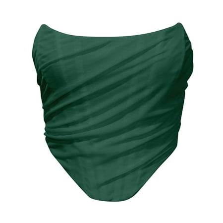 DondPO Womens Corset Corset Top Womens Bustier Tops For Women Corset Tops for Women Plus Size Corset Green 2XL Clearance
