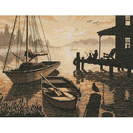 UPC: 0088677350185 | Peaceful Silhouette Counted Cross Stitch Kit-13 X10  14 Count