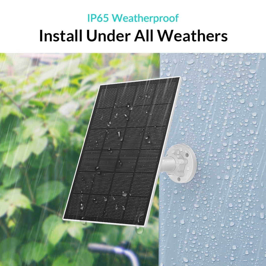 Netvue Type C Solar Panel for Birdfy, IP65 Waterproof for Outdoors, Continuously Power Supply, 360° Swivel Bracket
