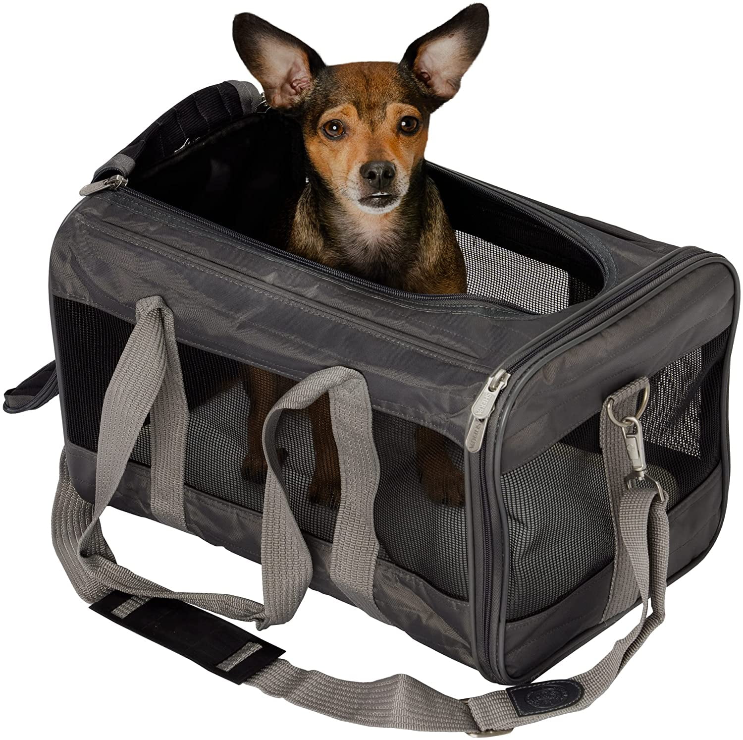 World Pet Small Pet Carrier, Fits Cats and Small Breed Dogs Black, 15