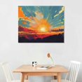 thumbnail image 2 of Orinice  Abstract Ocean Painting Wall Art Sunrise Sunset landscape Poster Into The Water I Go To Lose My Mind And Find My Soul Canvas Prints   20x16in, 2 of 6