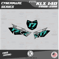 thumbnail image 3 of Kalair GFX Graphics Kit for Kawasaki KLX140 (2008-2018) Cyberware Series, 3 of 5
