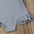 thumbnail image 6 of Toddler Baby Girl Ruffle Sleeve One-Piece Swimwear Backless Swimsuit Bathing Suit, 6 of 8