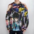 thumbnail image 4 of My Hero Academia Unisex Sweater Long Sleeve Round Neck Pullover Jumper Fall Winter Clothes Print Tops Blouse 2XL, 4 of 6