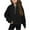 Black, variant on BLVB Girls Half Zip Sweatshirt Long Sleeve Pullover Kids Fall Clothes for Teen Girls Thumb Hole 5-14 Years
