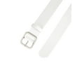 thumbnail image 2 of INSPIRE CHICWomen Pin Buckle Belt Soft Wide Waist Belt Casual Dresses Jeans Pants 112cm/44.09" White,Silvery Buckle, 2 of 4