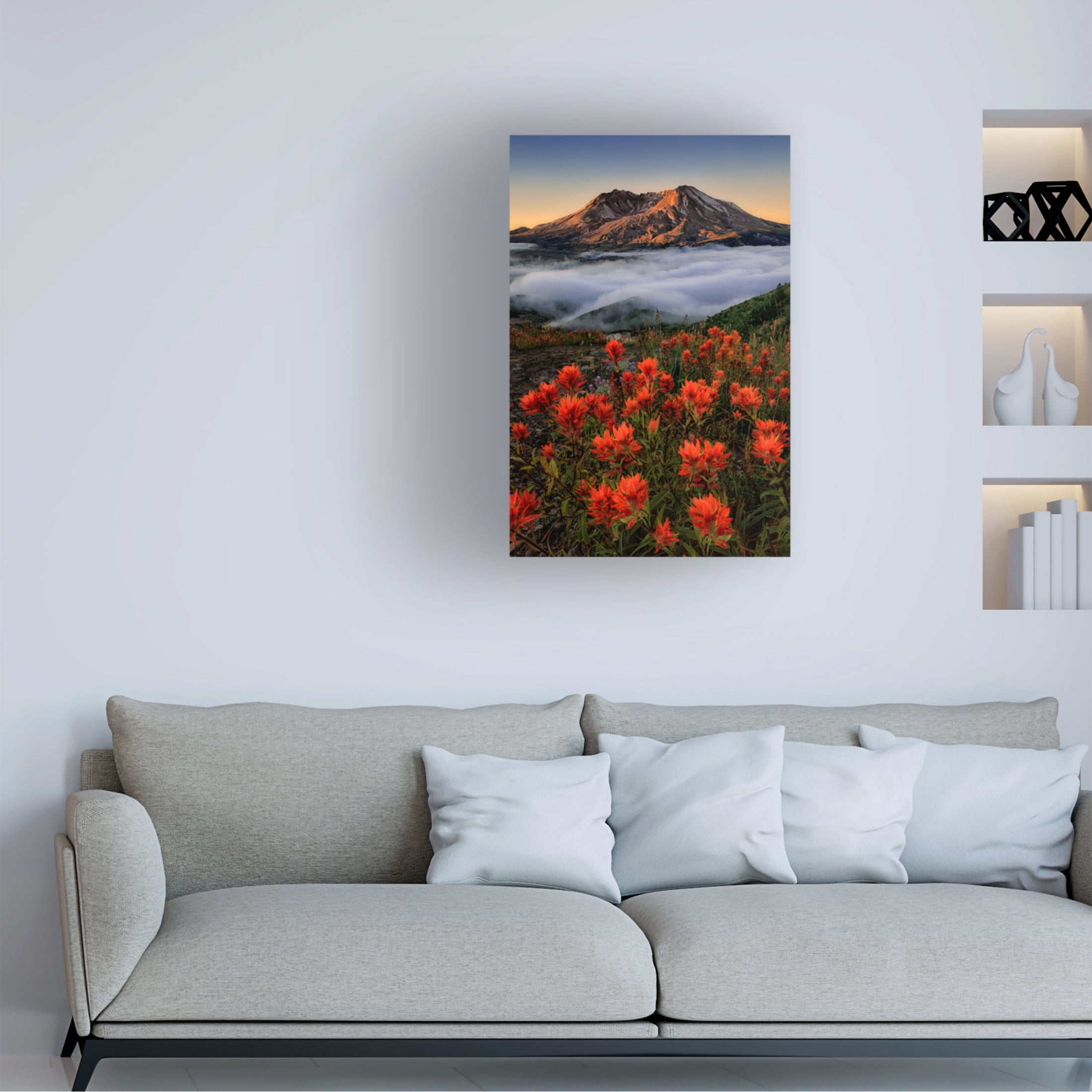 Canvas Wall Art - Lydia Jacobs 'Blooming' Wall Art for Living Room, Bedroom, or Office D?cor by Trademark Fine Art - 30 x 47 Inches